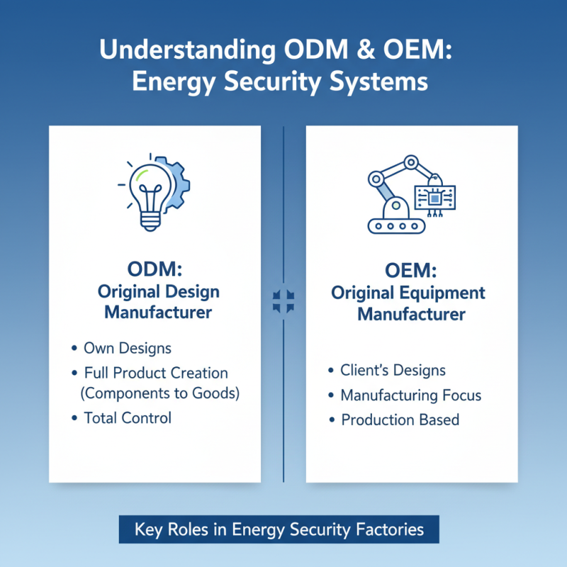 What is the Role of ODM and OEM in Energy Security System Factories?