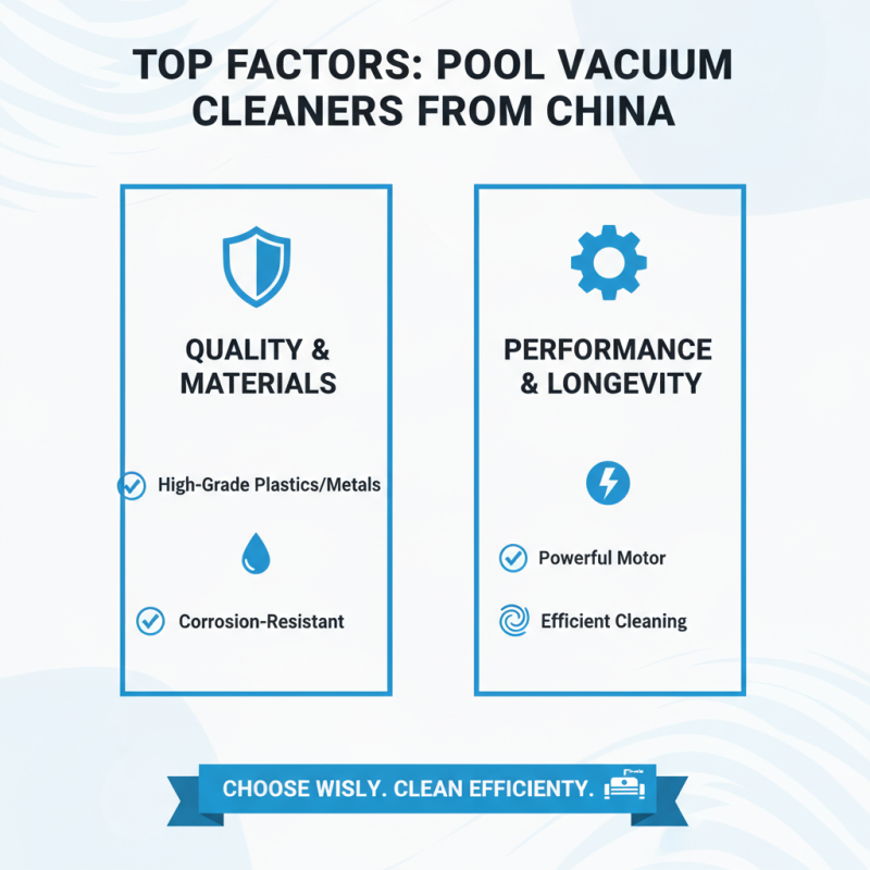 Top 10 High Quality China Pool Vacuum Cleaner Suppliers You Should Know?