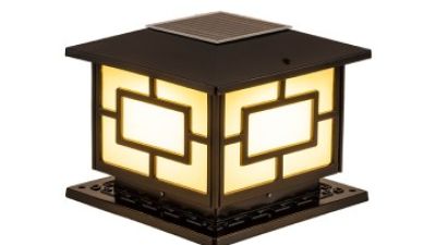 New Chinese Flat Top Chinese Word Outdoor Waterproof Solar Pillar Lamp (1).jpg