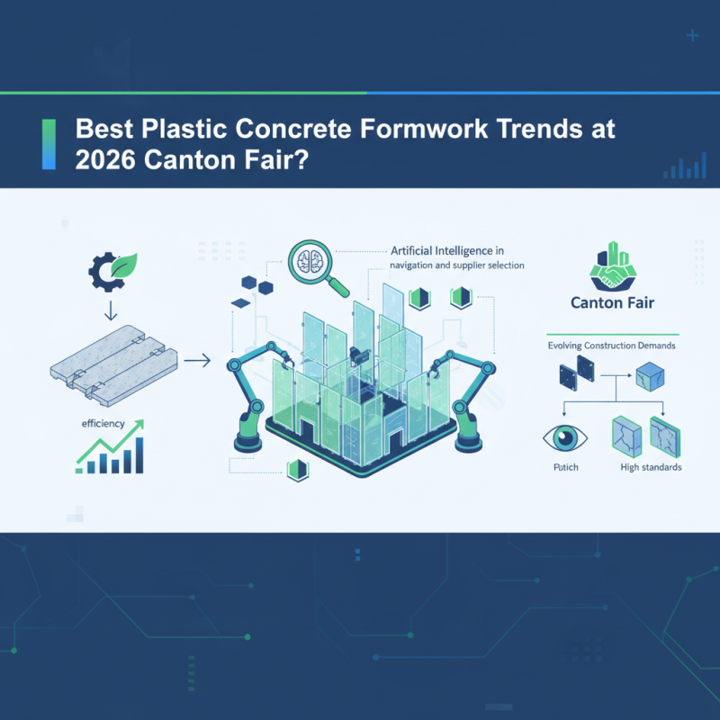 Best Plastic Concrete Formwork Trends at 2026 Canton Fair?