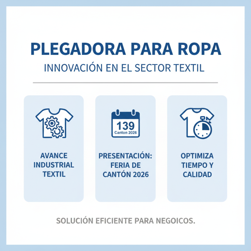 Plegadora Para Ropa en la 139 Feria de Cantón 2026 ¿Qué Ofertas?