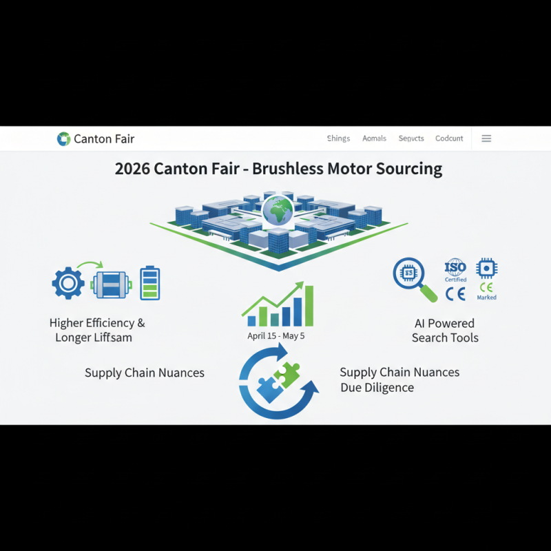 How to Source Brushless Motors at 2026 Canton Fair?