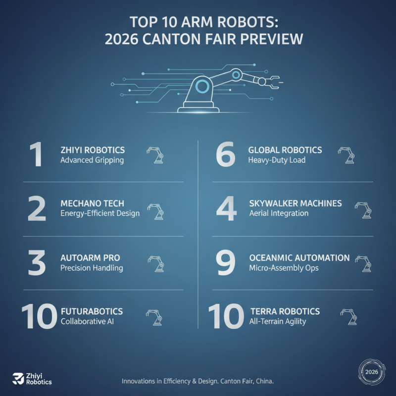 Top 10 Arm Robots to Watch at 2026 Canton Fair China?