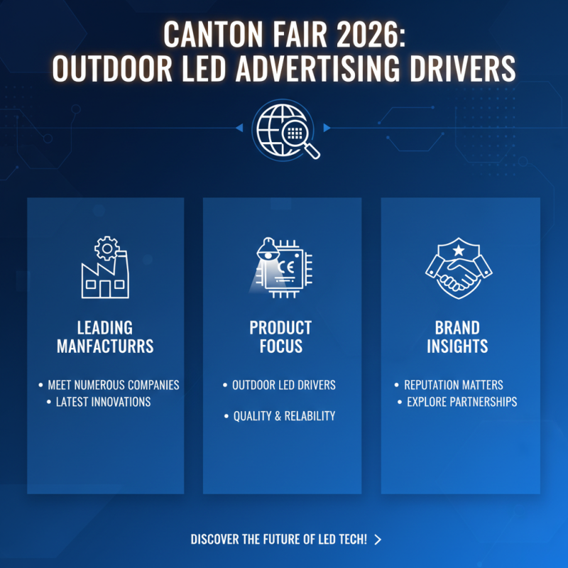 How to Choose Outdoor LED Advertising Drivers at 2026 Canton Fair?