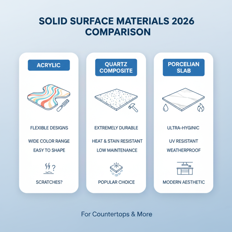 2026 Best Famous CE Certification Solid Surface Counter Top Material Choices?