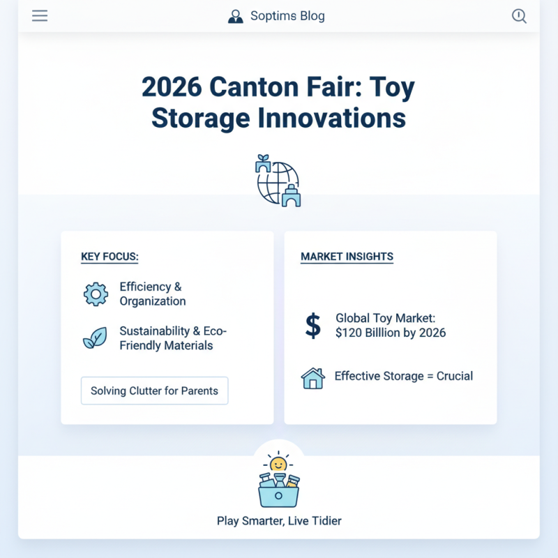 Top 5 Toys Storage Boxes to Explore at 2026 Canton Fair?