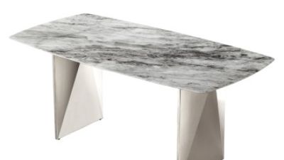 Modern Luxury Dining Room Furniture  Dining Table Stainless Steel Frame (1).jpg