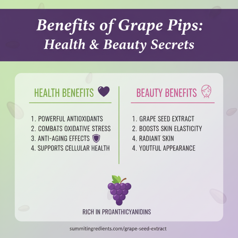 What Are the Benefits of Grape Pips for Health and Beauty?