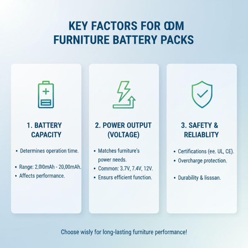 2026 How to Choose Wholesale ODM Furniture Battery Pack Options?