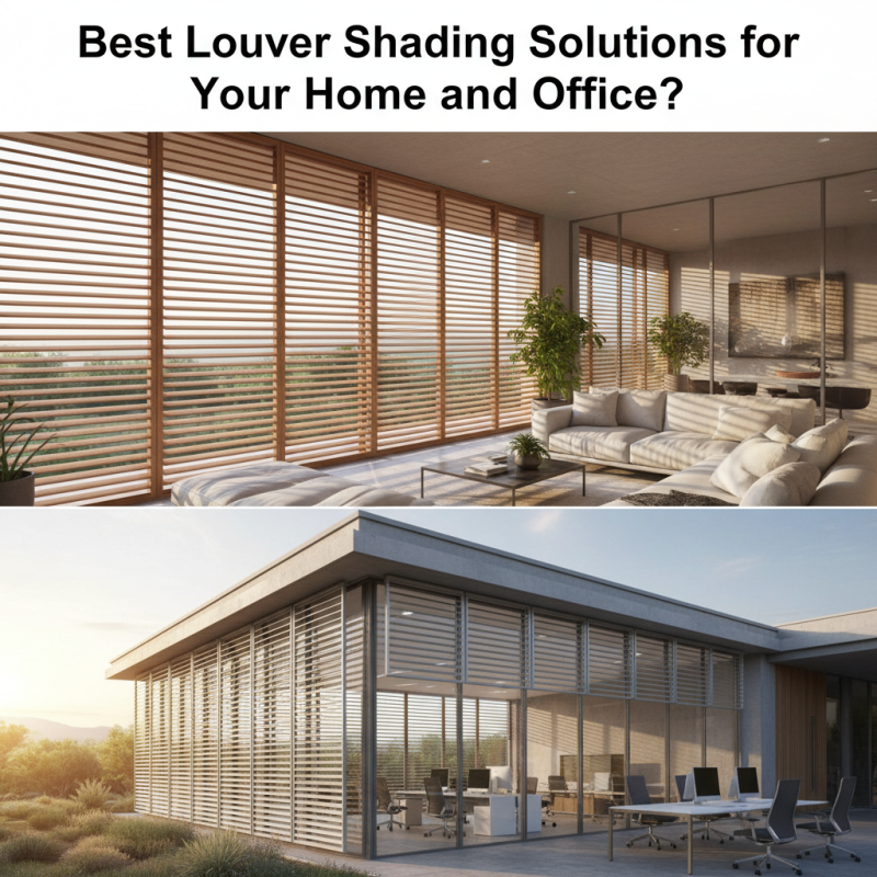 Best Louver Shading Solutions for Your Home and Office?