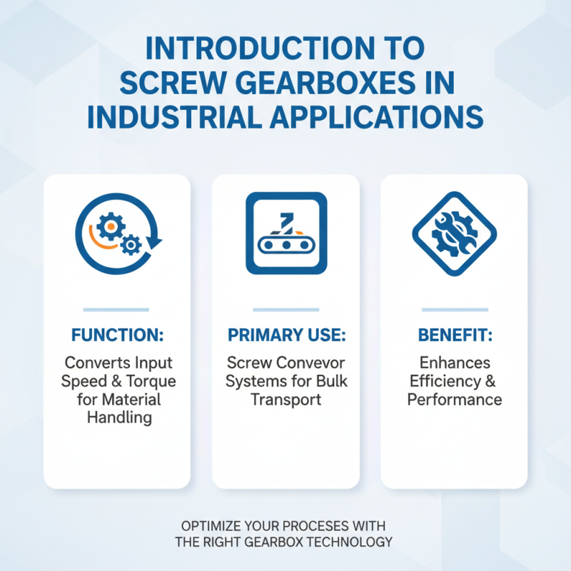 Best Screw Gearbox Types for Your Industrial Needs?