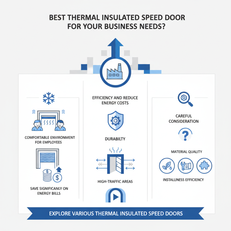 Best Thermal Insulated Speed Door for Your Business Needs?