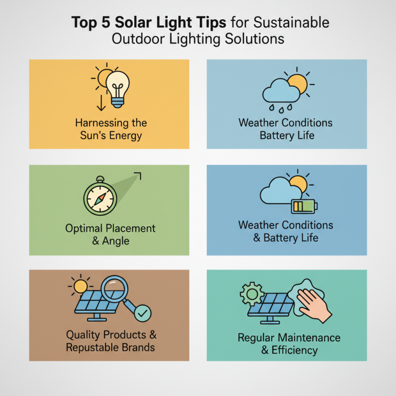 Top 5 Solar Light Tips for Sustainable Outdoor Lighting Solutions?