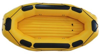 ILife 380cm 12.5ft heavy duty yellow inflatable whitewater raft for commercial rafting and group expeditions.