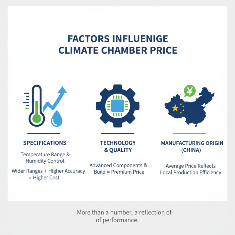 What is the Average Price of Climate Chambers in China?