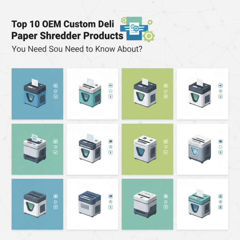 Top 10 OEM Custom Deli Paper Shredder Products You Need to Know About?