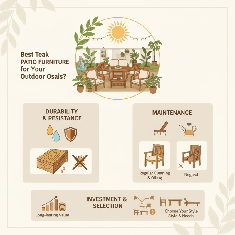 Best Teak Patio Furniture for Your Outdoor Oasis?