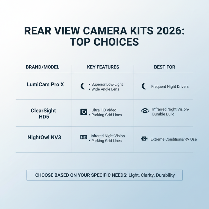 2026 Top Rear View Camera Kit for Global Buyers How to Choose?