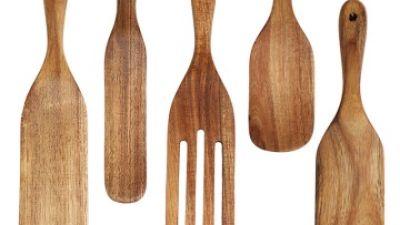Cooking spatula 5-piece set pizza snack salad mixing cooking spatula teak spatula spoon set (5).jpg