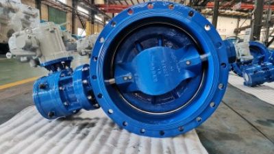 DN600 electric actuated  ductile iron flange double eccentric butterfly valve (1).jpg