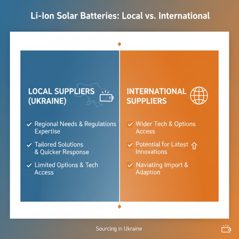 Top 5 Tips for Sourcing Lithium Ion Solar Batteries in Ukraine?