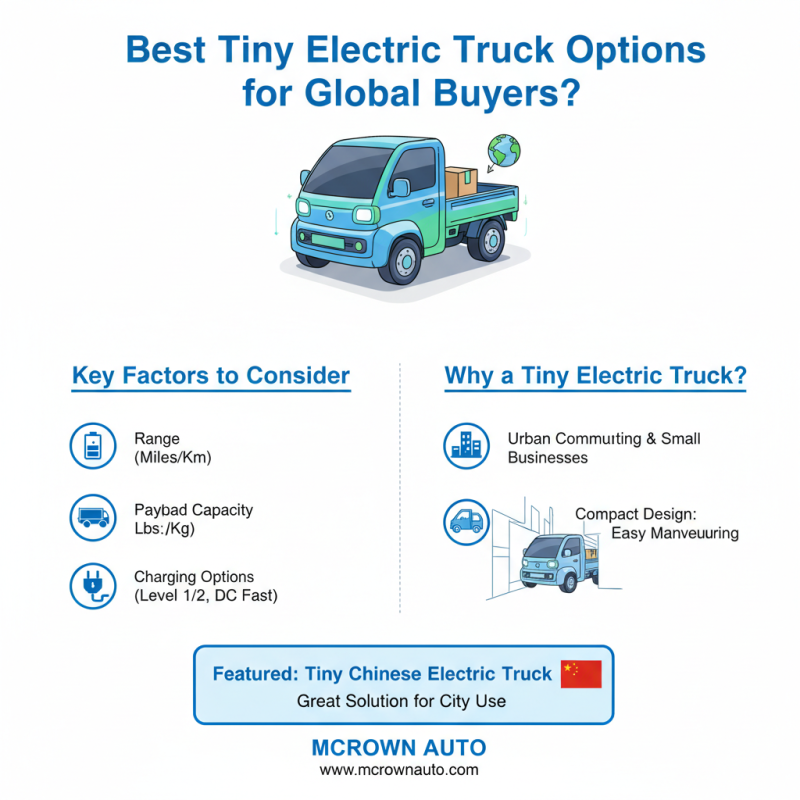 Best Tiny Electric Truck Options for Global Buyers?