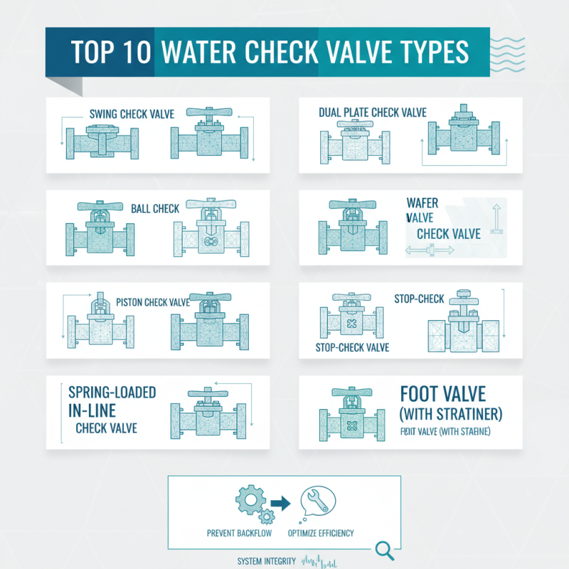 Top 10 Water Check Valve Types You Need to Know?