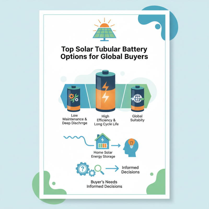 Top Solar Tubular Battery Options for Global Buyers?