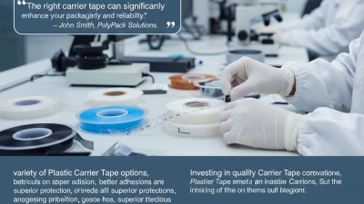 How to Choose the Best Plastic Carrier Tape for Packaging?
