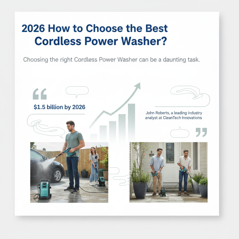 2026 How to Choose the Best Cordless Power Washer?