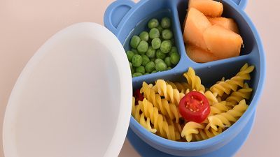 Wholesale BPA Free Suction Baby Dinner Bowl Silicone Bowl with Lid.jpg
