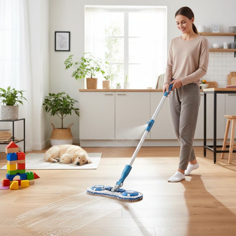 Top Double Brush Head Spray Mop Benefits for Easy Cleaning?