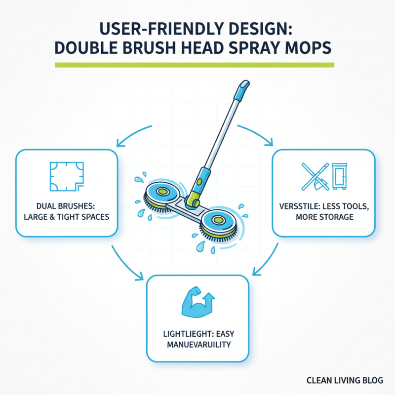 Top Double Brush Head Spray Mop Benefits for Easy Cleaning?