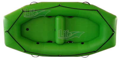 ILife 270cm green inflatable whitewater raft for rescue and professional rafting