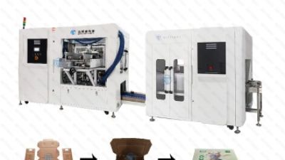 Hot melt glue box folding machine