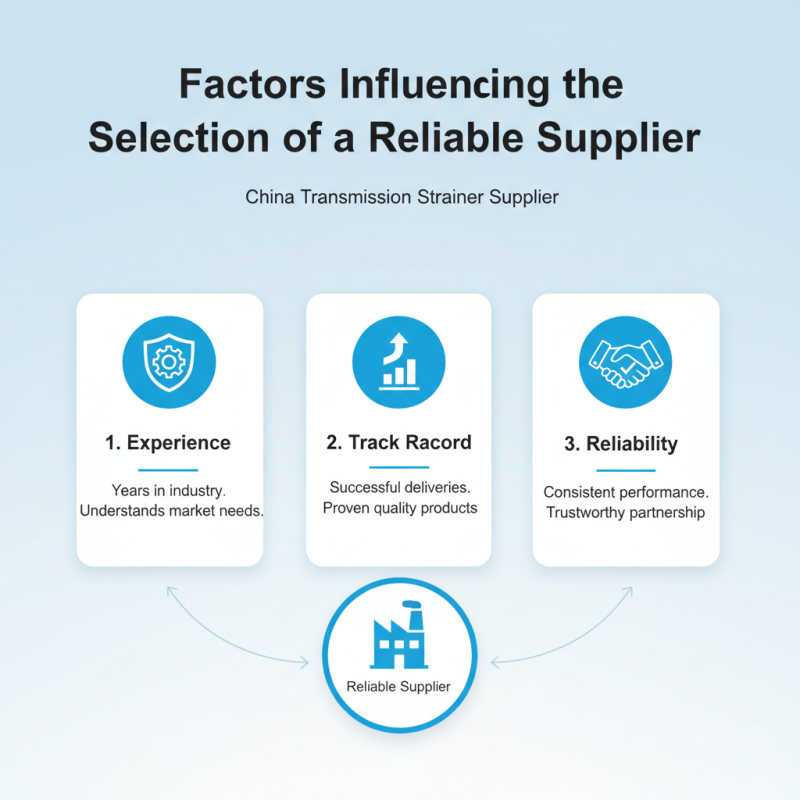 How to Choose a High-Quality China Transmission Strainer Supplier?