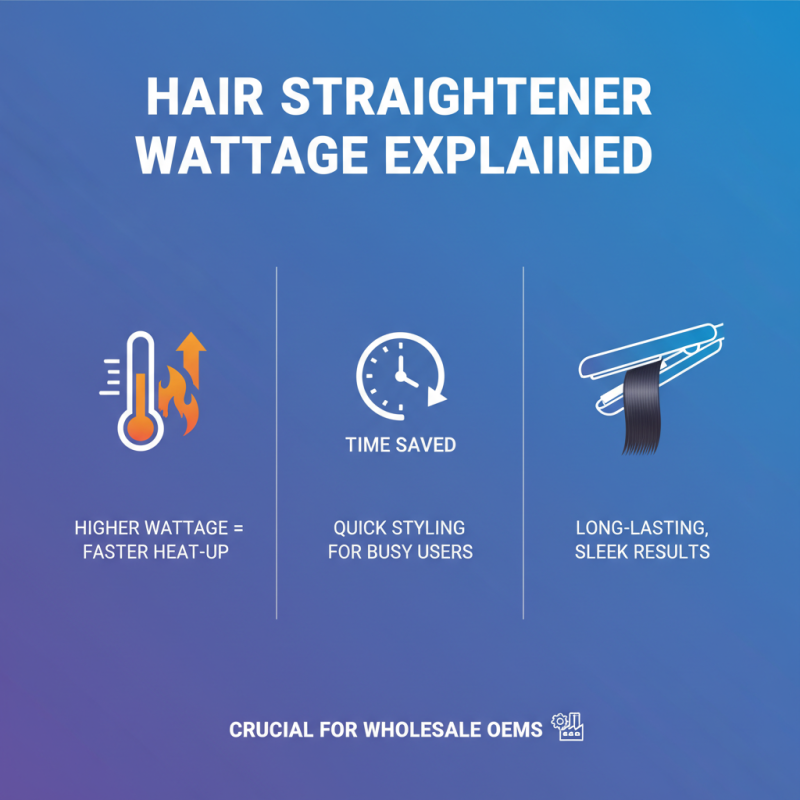 How to Determine the Watts of Hair Straighteners for Wholesale OEMs?