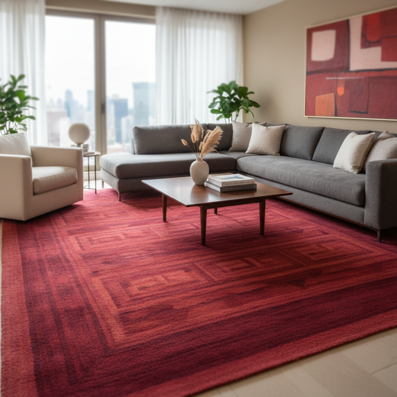 How to Choose the Best China Custom Red Living Room Rug Manufacturer?