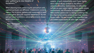 How to Choose the Best Party Laser Lights for Your Event?