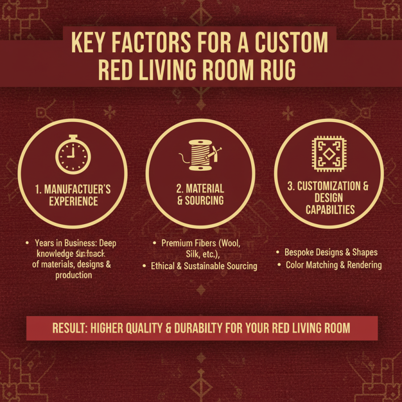How to Choose the Best China Custom Red Living Room Rug Manufacturer?