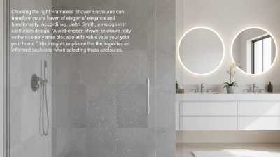 2026 How to Choose the Best Frameless Shower Enclosures?