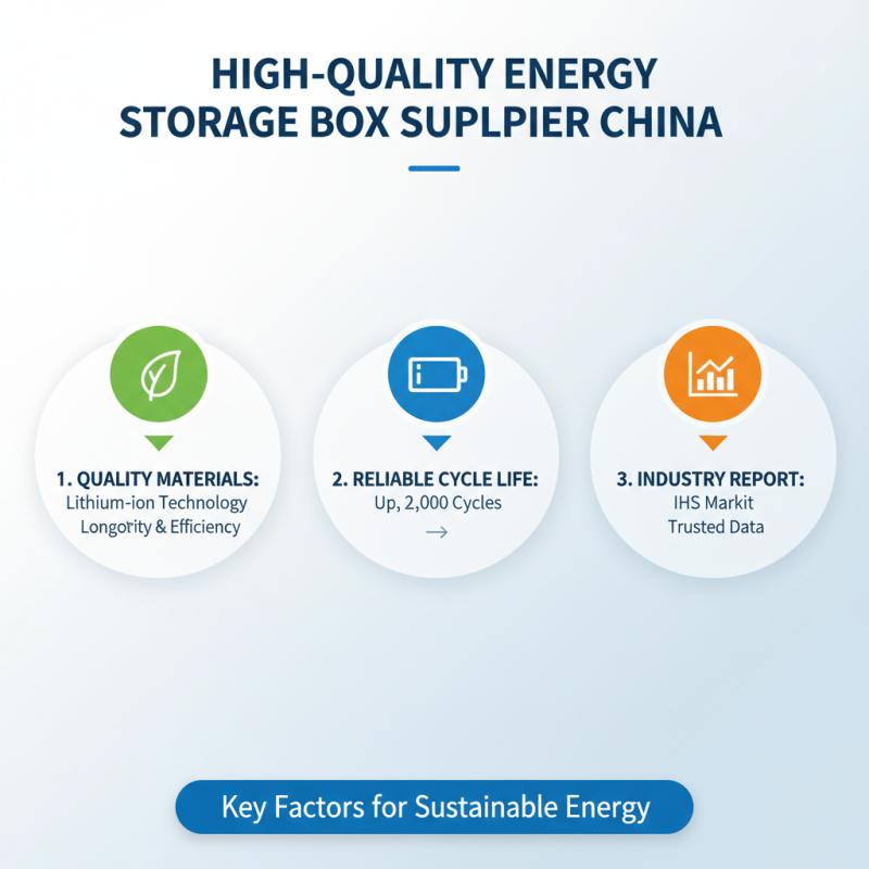 What is a High Quality China Energy Storage Box Supplier?