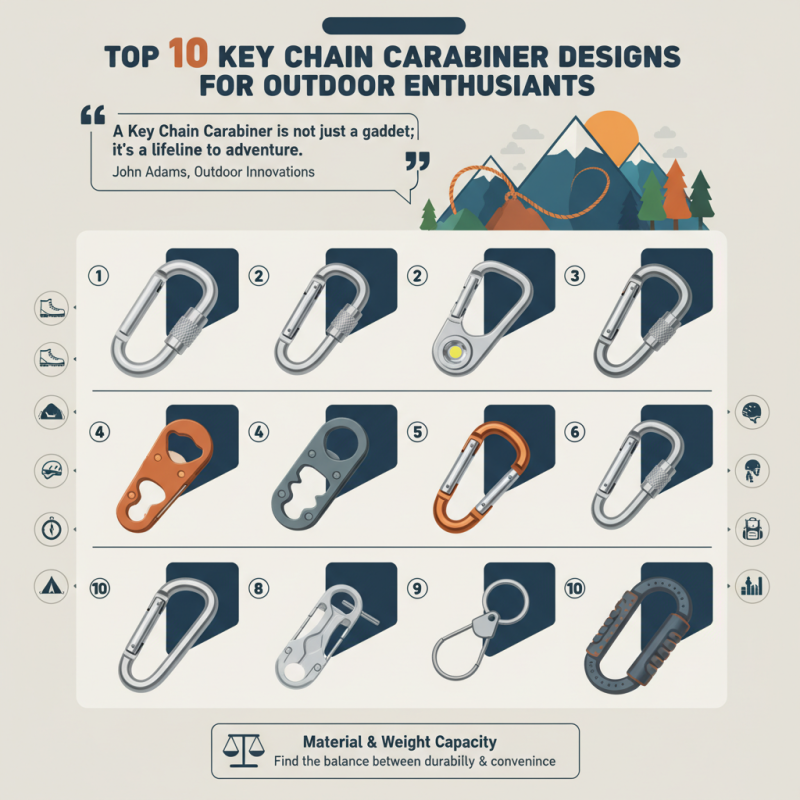 Top 10 Key Chain Carabiner Designs for Outdoor Enthusiasts?