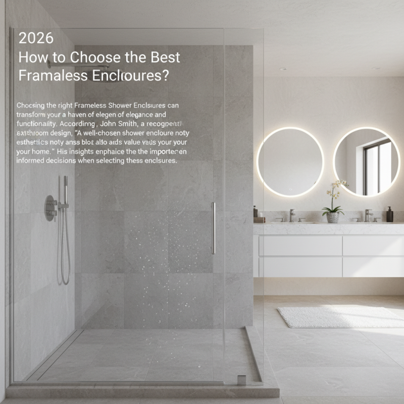 2026 How to Choose the Best Frameless Shower Enclosures?