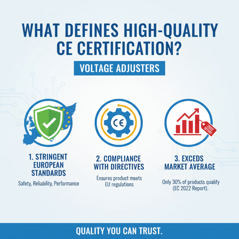 What is a High Quality CE Certification Voltage Adjuster Product?