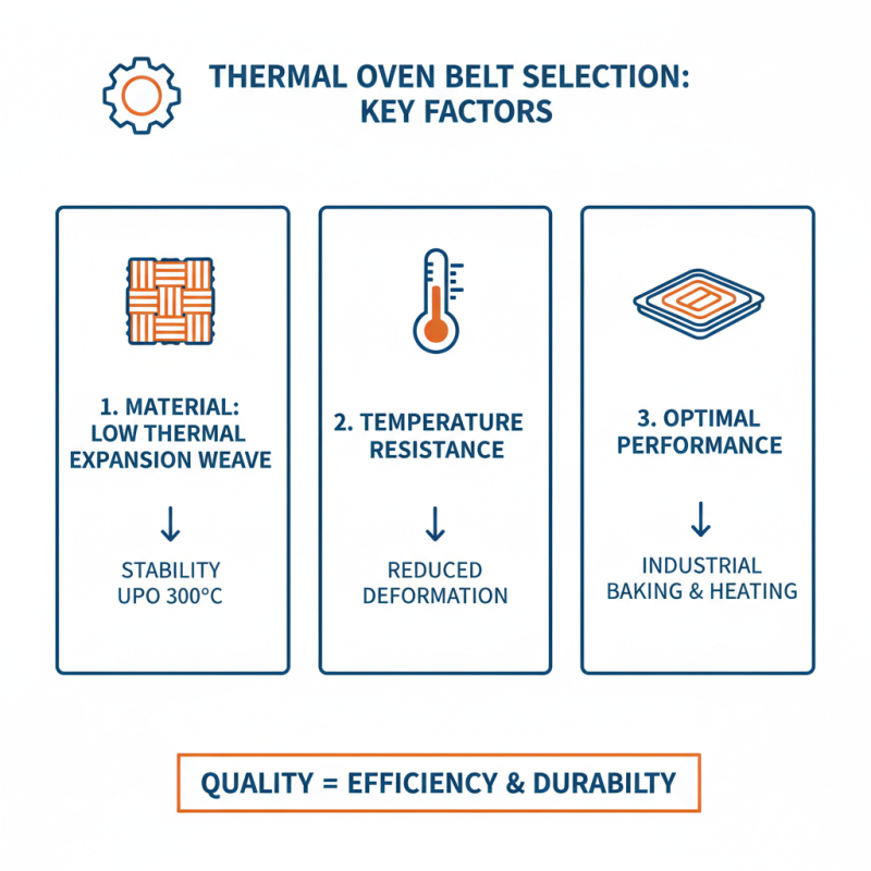How to Choose the Right Thermal Oven Belt for Your Needs?