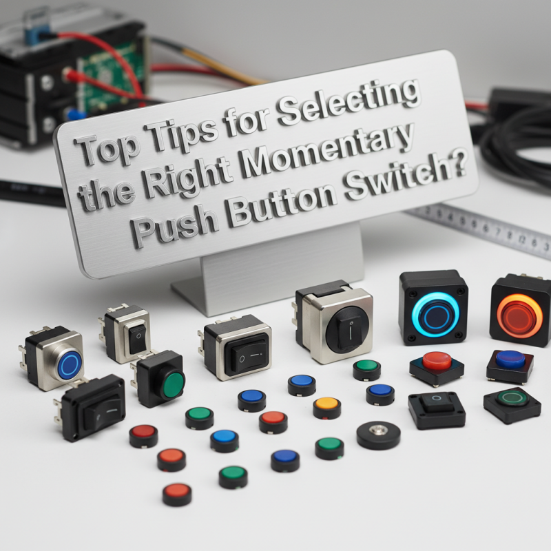 Top Tips for Selecting the Right Momentary Push Button Switch?