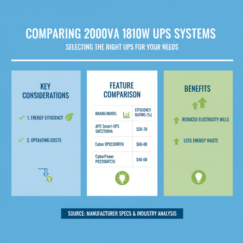 2026 How to Choose the Right 2000VA 1800W UPS for Your Needs?