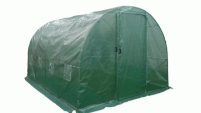 Durable Greenhouse with PE Mesh Cover and Easy Access Door.gif