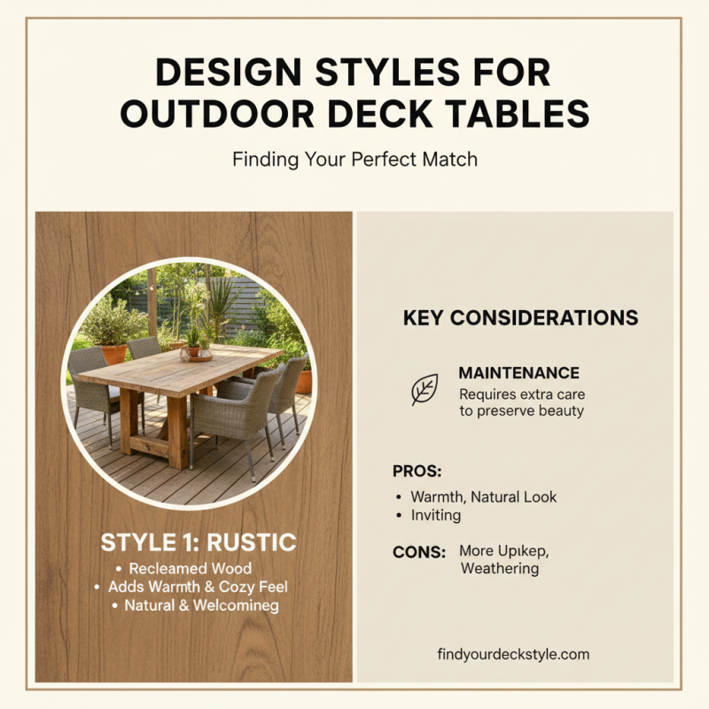 Best Outdoor Deck Tables for Ultimate Comfort and Style?